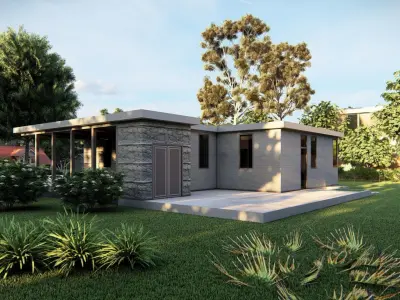 Casa Scene-villa-modern house 3D model