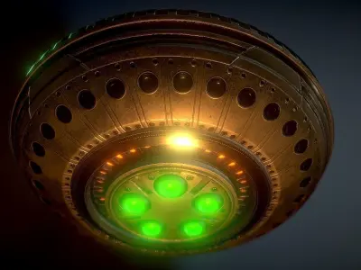 Ufo Pack Low-poly 3D model