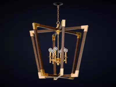 Bastian Large Lantern Low-poly 3D model