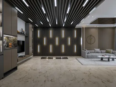 Wall decorative light 3d panel  Free 3D model