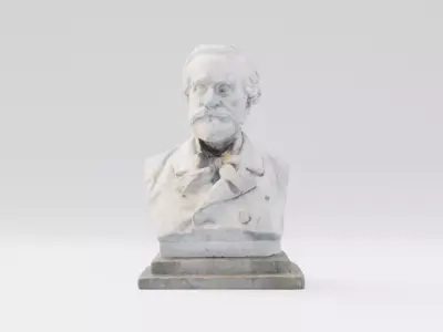 Giuseppe Verdi Statue Italian composer and politician 3D model