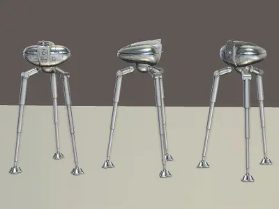 The Tripods silver ball 3D print model