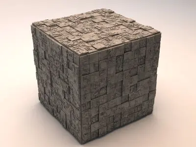 Sci-Fi Shapes - The Cube v2 3D model