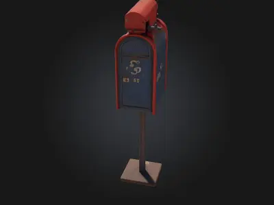 Vintage Mailbox  Timeless Charm with a Touch of Nostalgia 3D model