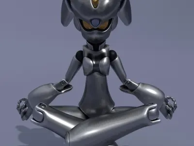 Rigged Robot Alexa 3D model