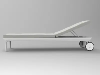 Sun Lounger Low-poly 3D model