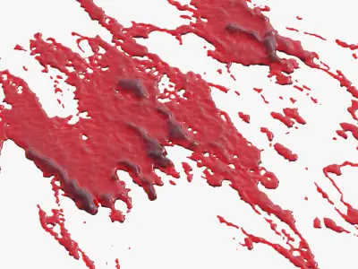 Swirly Blood Splatter vol1 4 3D model