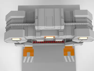 sci fi door 10 3D model