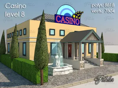 Casino Level Low-poly 3D model