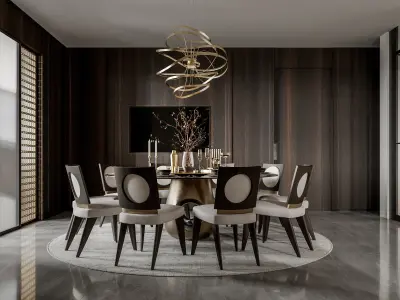     villa interior scenes 3D model