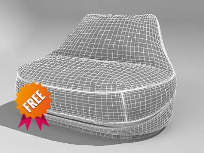 Hug Pouf Serralunga Free 3D model