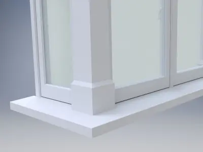 Casement bay window 3D model