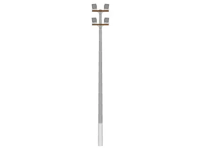 Concrete Lamp Post - Light Pole - Light Post - Street Light 19 3D model
