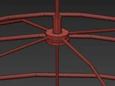 Sphere gold pendant light 3D model