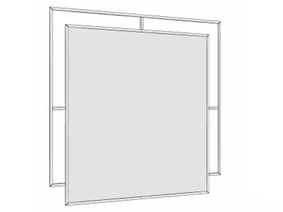 Mirror in a metal frame GZ-M1033 3D model