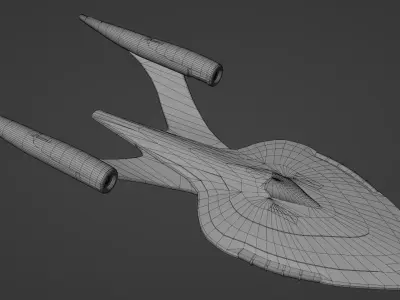 Star Trek Protostar-Class Starship Low-poly 3D model