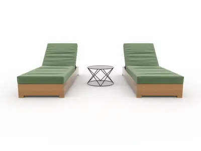 Sun Lounger 27 3D model