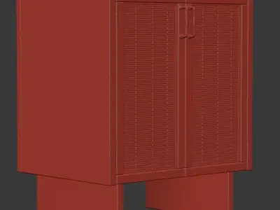 Wooden cabinet   3D model