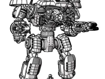 Project Dominator Hellbringer-R Close Assault Variant 3D print model