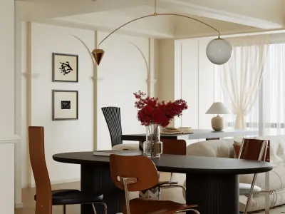 apartment interior scenes           3D model purchase
