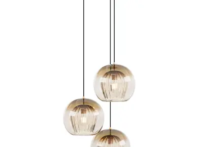Glass Hanging Pendant Lamp 3D model