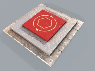 Altar  Low-poly 3D model