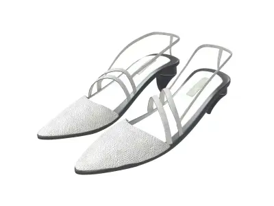 Medium Heel Shoes v2 006 Low-poly 3D model