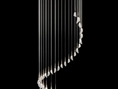 Modern light with 2 version 3D model