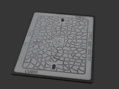 Telstra Manhole Cover 3D model
