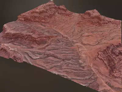 Canyon Landscape A - Scan 3D model