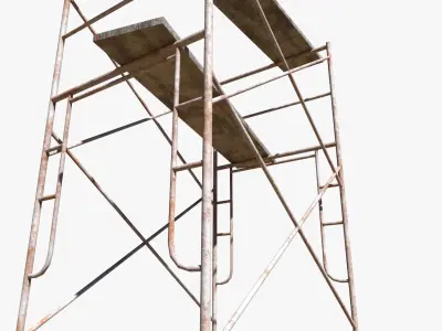 Metal Scaffolding Free low-poly 3D model
