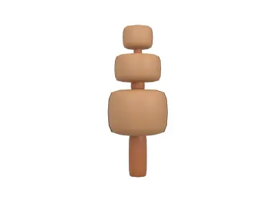 Cartoon Tree v13 004 Low-poly 3D model