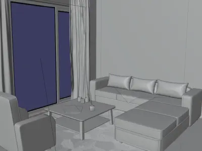Hall  furniture pack 3D model