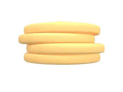 Pancake v4 006 Low-poly 3D model