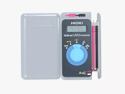 Pocket Digital Multimeter Low-poly 3D model