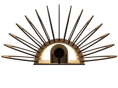 WALL LIGHT STL AND DXF FILES 3 3D print model