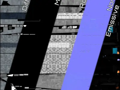 Star Trek Magee-Class Starship Low-poly 3D model