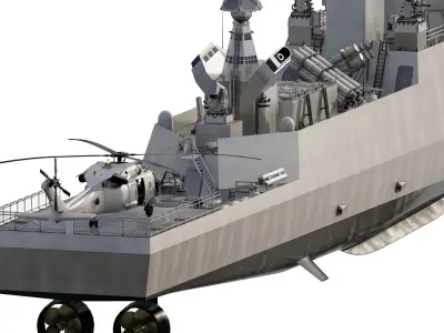 EUROPEAN NAVY ADVANCED CORVETTE 3D model