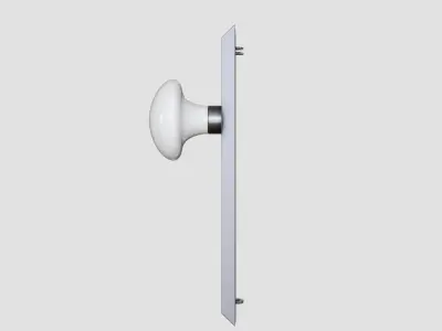 NY Long Plate White Porcelain 3D model