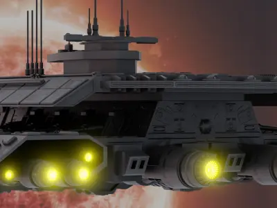 Scifi Ship Daedalus 3D model