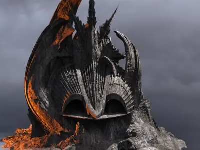 Mordor Gate Tower 1  3D model