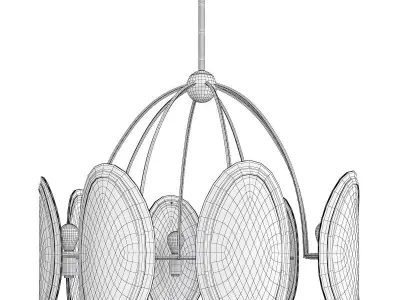  Hudson Valley Danes Chandelier Low-poly 3D model
