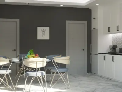 Kitchen Interior 3D model 3D model