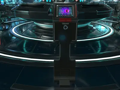 Sci Fi Interior Station 3D model