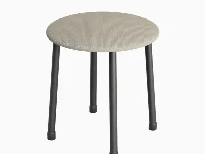 Steel Stool C Set  Low-poly 3D model