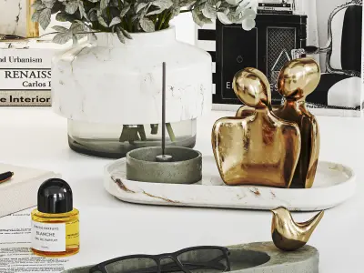 Decorative Set 026 Low-poly 3D model