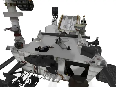 Mars Curiosity Rover Highly Detailed Scientific 3D Model 3D model