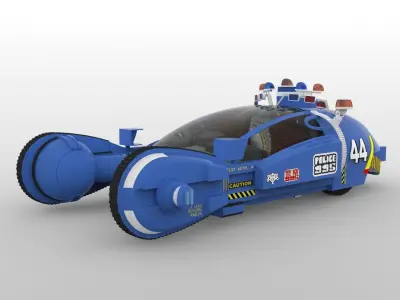 Bladerunner Original Spinner Low-poly 3D model