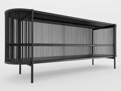 Bastone Sideboard And Cabinet Without Doors 3D Model Pack