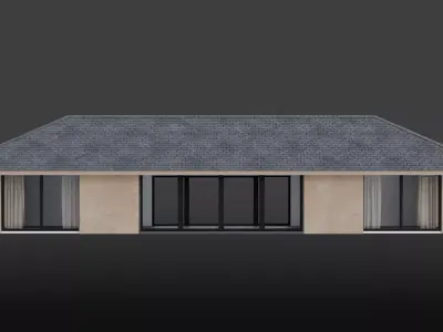 Tropical House Villa Building 3D model